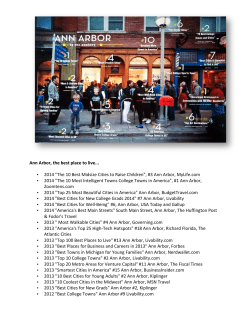 Ann Arbor Best Place to Live - College of Literature, Science, and