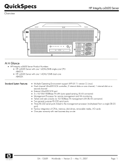 HP Integrity cx2620 Server