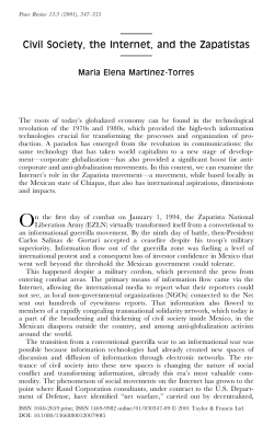 Civil Society, the Internet, and the Zapatistas