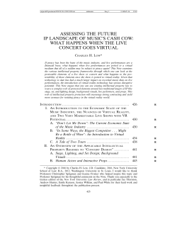 assessing the future ip landscape of music`s cash cow