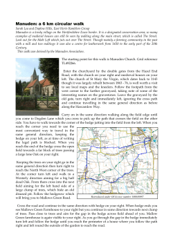 Manuden: a 6 km circular walk