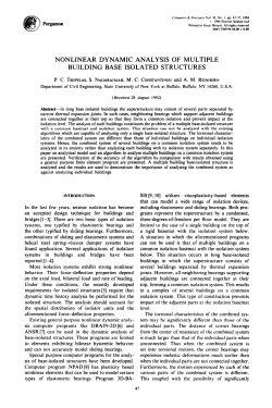 nonlinear dynamic analysis of multiple building base isolated