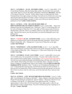 MAY 2 &ndash; SATURDAY &ndash; 10 AM - BLUEBELL HIKE