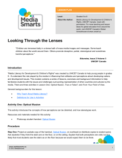 Looking Through the Lenses