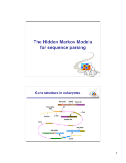 The Hidden Markov Models for sequence parsing