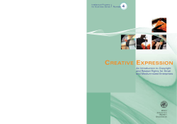 Creative Expression: An Introduction to Copyright and Related