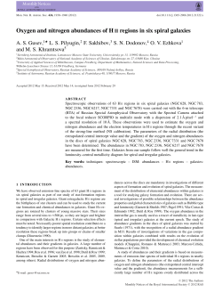 Oxygen and nitrogen abundances of Hii regions in six spiral galaxies