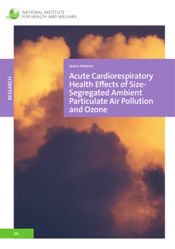 Acute Cardiorespiratory Health Effects of Size