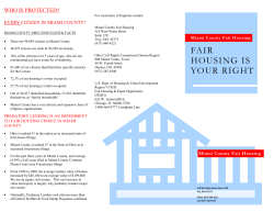 FAIR HOUSING IS YOUR RIGHT