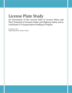 License Plate Study