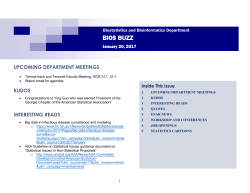 Bios Buzz August 26, 2016 BIOS BUZZ