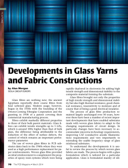 Developments in Glass Yarns and Fabric Constructions