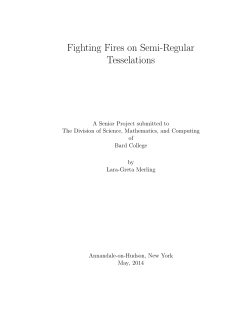 Fighting Fires on Semi-Regular Tesselations