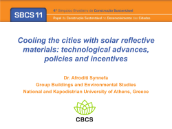 Cooling the cities with solar reflective materials: technological