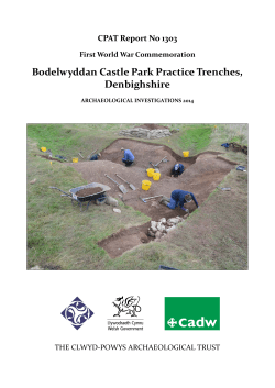 Bodelwyddan Castle Park Trenches Geophysics and Excavation