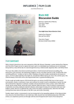 Rich Hill Discussion Guide