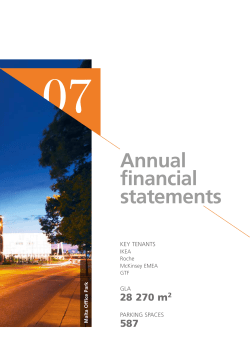 Annual financial statements