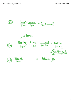 Linear Velocity.notebook