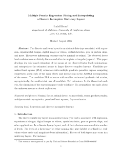 Fitting and Extrapolating a Discrete Incomplete Multi