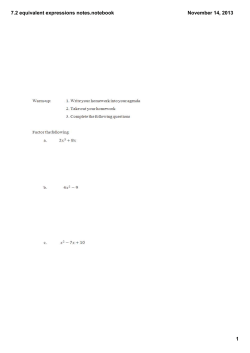7.2 equivalent expressions notes.notebook
