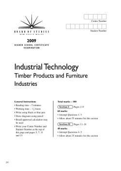 2009 Higher School Certificate Examination