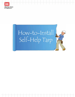 How-to-Install Self-Help Tarp