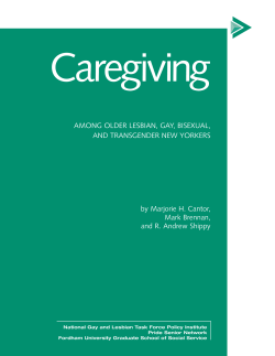 Caregiving Among Older LGBT New Yorkers