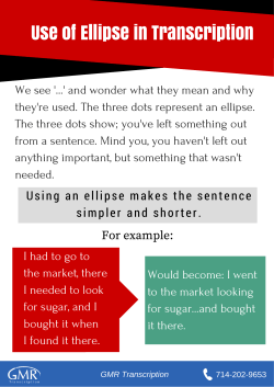 Use of Ellipse in Transcription - Blog