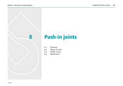 8 Push-in joints