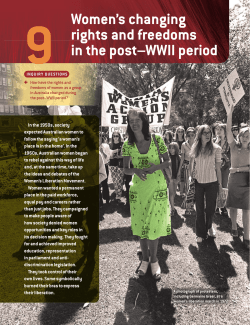 Women s changing rights and freedoms in the post WWii period