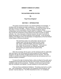 eminent domain in florida