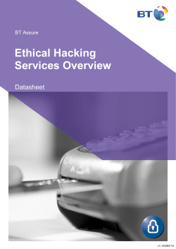 BT Assure Ethical Hacking Services Overview