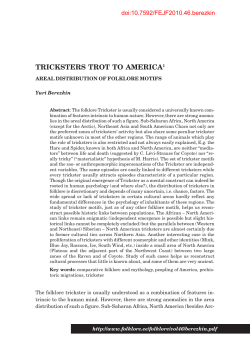 Tricksters Trot to America