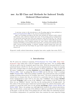 zoo: An S3 Class and Methods for Indexed Totally Ordered