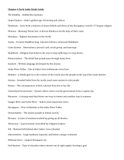 Chapter 6 Early India Study Guide The Buddha &ndash; Siddhartha