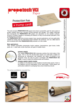 The anti-corrosive PROPATECH VCI papers have been successfully