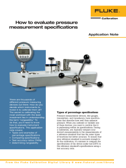 How to evaluate pressure measurement