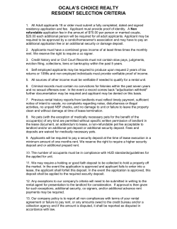 Our Rental Application.