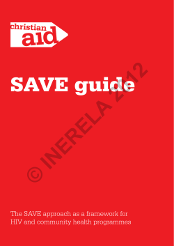 Christian Aid SAVE Guide - Disability, HIV and AIDS Trust (DHAT)