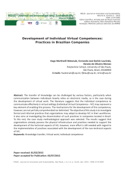 Development of Individual Virtual Competences