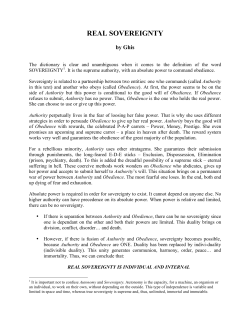 real sovereignty - Je me souviens de qui je suis