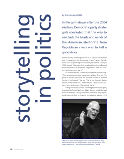 storytelling in politics