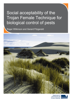 Social acceptability of the Trojan Female Technique for biological