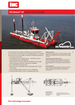 IHC Beaver&reg; 50 Cutter suction dredger