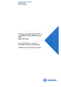 Availability and unavailability factors 1998