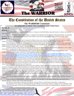 The Warrior Newsletter - Constitution Party of Indiana