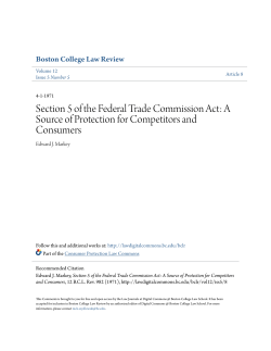 Section 5 of the Federal Trade Commission Act