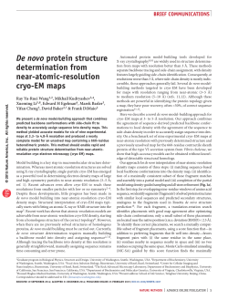 De novo protein structure determination from near