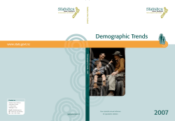 Demographic Trends: 2007 - Full report