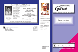 Language Arts - Understanding Our Gifted